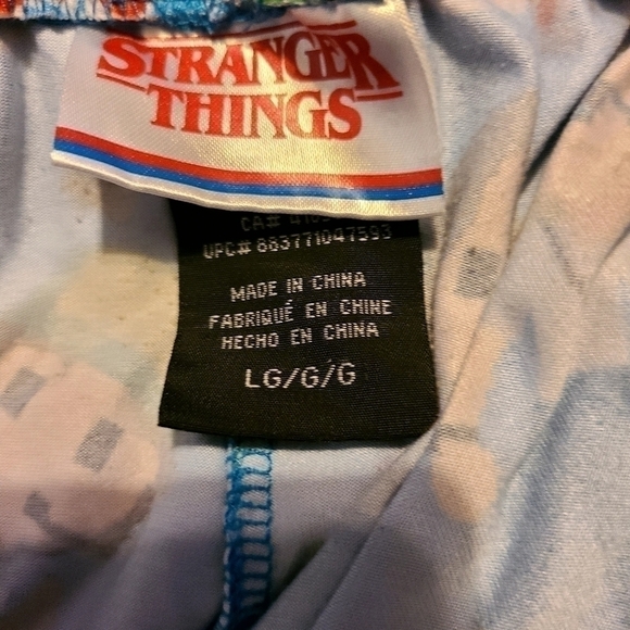 "STRANGER THINGS" Pajama Shorts Sz L. #2 - Picture 2 of 2